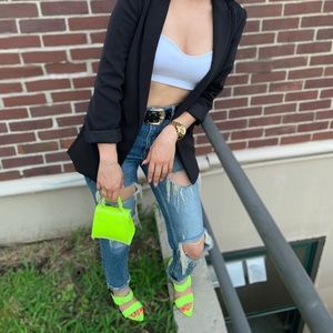 Neon yellow summer shoes !!!